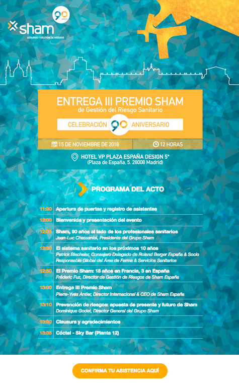 Acto Entrega III Premio Sham y Celebración 90 Aniversario - 15 de noviembre de 2018 - Madrid