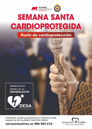 Cartel ubicado en todas las zonas donde haya un desfribirlador